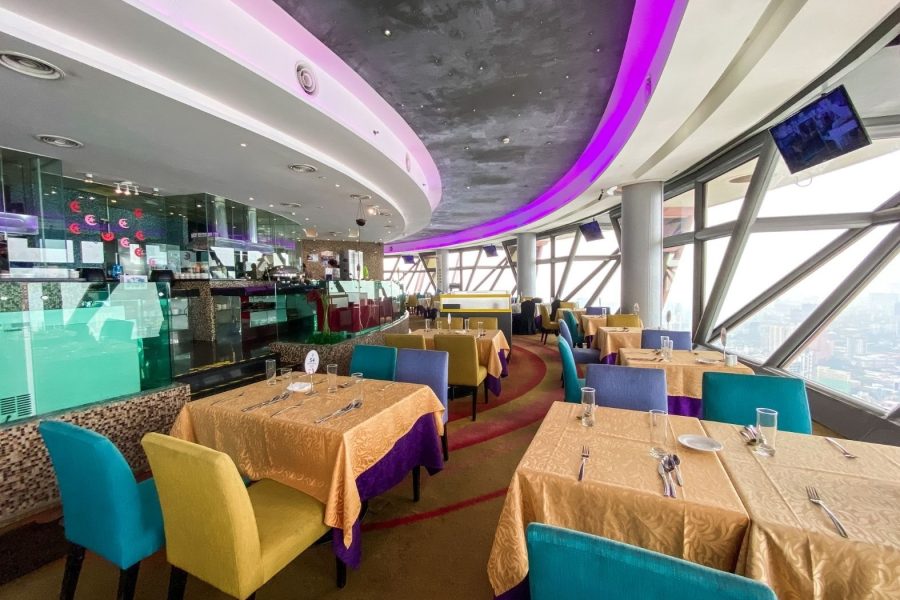 Dining at ARAS Revolving Restaurant KL Tower with Return Transfer