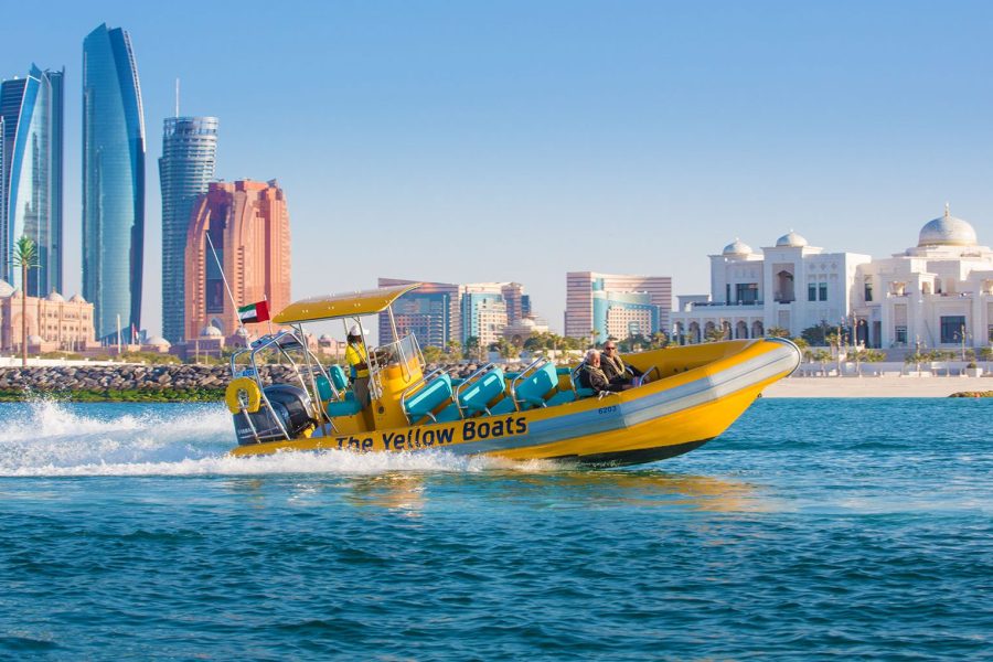 Yellow Boats (60 Minutes) Corniche Tour – Abu Dhabi